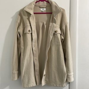 Oversized shirt jacket